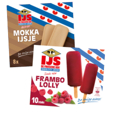 De Friesche Koe frambololly of mokka ijsje
